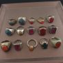 Collectible Antique Brass Rings 15 Mixed Vintage Handmade Designs Image 3