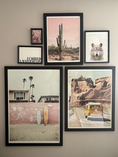 Bedroom Desert Road Trip Gallery Wall Set of 6