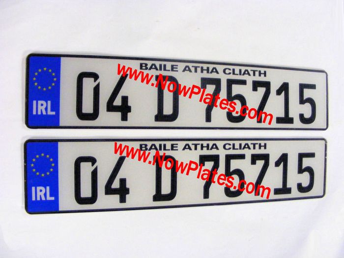German Plates Acrylic / Plastic x 2