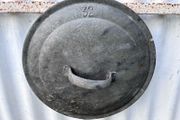 Vintage galvanised lid