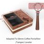 4 In 1 Espresso Knock Box and Tamp Station, Espresso Accessories Organizer for 58MM Coffee Tamper, Distributor and Portafiler, Made of Natural High-Density Wood with Four Anti-Slip Pads Image 7