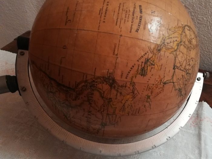 Rare, Large Vintage Globe Italian Paravia