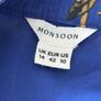 Ladies Blue Short Sleeve Floral Dress from Monsoon Image 2