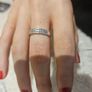9ct white gold diamond ring Image 4