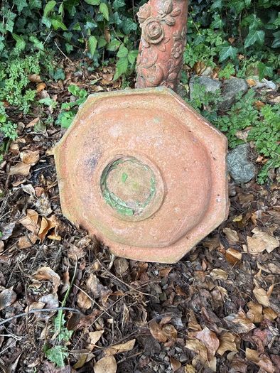 Terracotta Birdbath