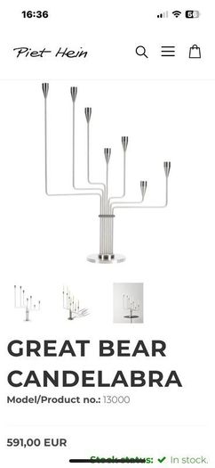 Candelabra Piet Hein Designer