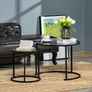 Coffee Tables Set of 2 Round Nesting Image 3