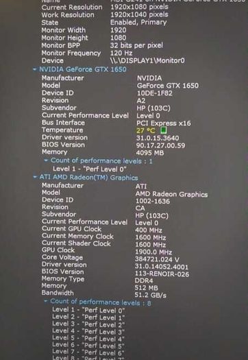 HP desktop PC, Ryzen 5 4600g, Gtx 1650, 16gb Ram, Wifi
