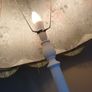Large Vintage Wooden Floor Lamp Image 6