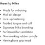 Original Nike UK6.5 Mid leather trainers woman's shoes sneakers Image 8