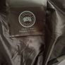 canada goose parka grey with black badge Image 4