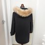 Mango Faux fur hooded coat size XS Image 3