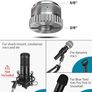Microphone Stand Mic Arm Micro Boom Arm with 3/8" to 5/8" Screw Adapter, Mic Clip Holder, for HyperX QuadCast, Blue Snowball, Blue Snowball ICE, Blue Yeti, Blue Yeti X, Blue Yeti Pro (FREE POSTAGE) Image 4