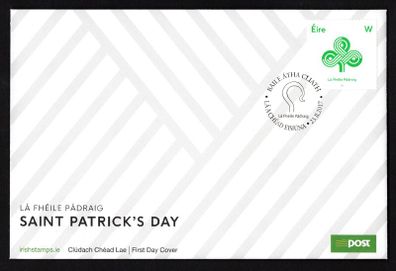 2017 Ireland St Patrick's Day Commemorative Stamp An Post First Day Cover (FDC)