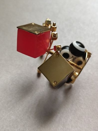 Surrealist Art Brooch Atomic Style