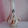 Handblown glass vase. Opaline glass, Coloured glass vase,Home decor. Flower vase. Image 5