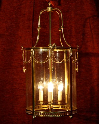 This is a good quality solid brass hand made lantern.5