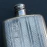 EDWARDIAN  Silver Plate Whiskey Flask _stamped 1901-1919  4" Image 2