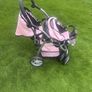 pink twin pram for dolls Image 2