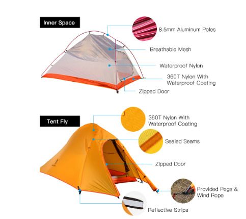 BRAND NEW Double Layer Waterproof Ultralight Tent for Outdoor Backpacking Camping Hiking Fishing tourism and camping Tent