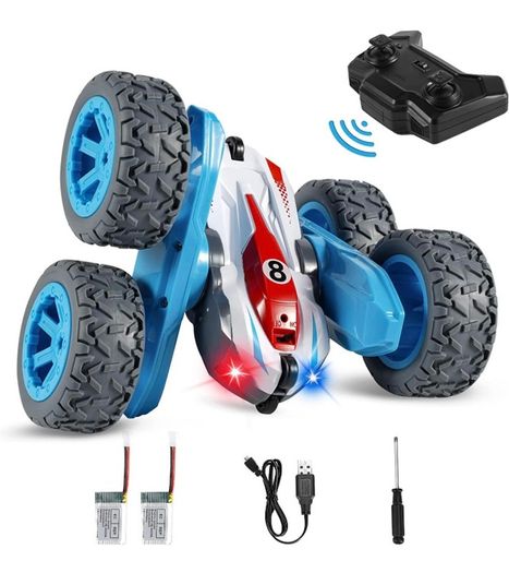 Remote Control Car Toy for Kids, 4WD RC Stunt Car toy, 2.4Ghz Rotating Double Sided Flips 360 Degree RC Car Crawler Truck Vehicle Kids Toy for Boys (MULTIPLE COLOURS AVAILABLE (FREE POSTAGE)