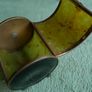 1910-1920 Antique Victorian Collectable Cigarette  Box in a cylindrical design  Exquisite little Ball Feet Image 4