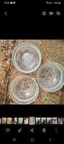 Vintage glass bowls