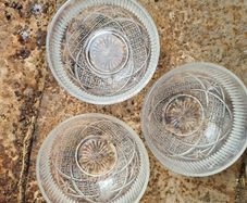 Vintage glass bowls