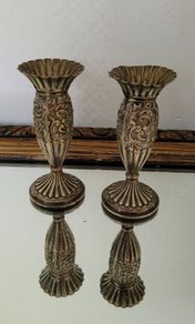 Antique petite candleholders