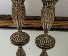 Antique petite candleholders