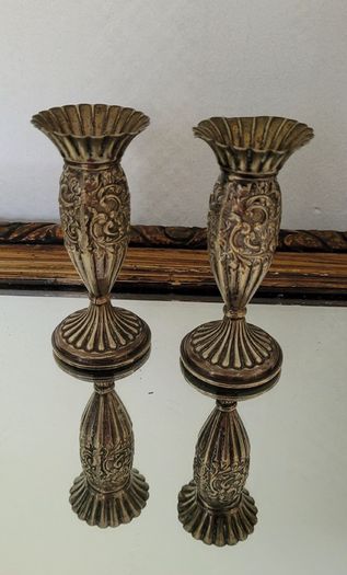 Antique petite candleholders