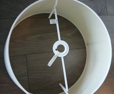 Cream lamp shade
