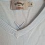 womens callaway golf jumper sweater Size Small baby blue v neck Image 5