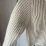 Cream hooded cardigan size 1 - 2 zipped front Image 5