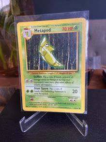 Pokemon Base set Metapod 54/102 Near Mint Condition
