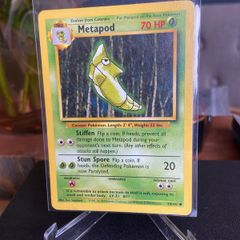 Pokemon Base set Metapod 54/102 Near Mint Condition