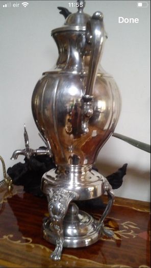 An antique large tea pot