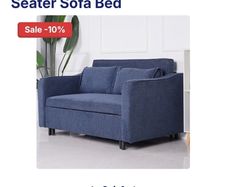blue sofa bed