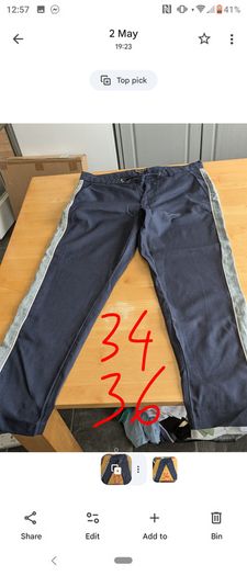 Large selection of men's trousers for sale,various sizes,some tagged