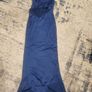 Navy Satin Evening Dress Image 5
