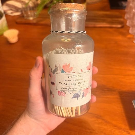 Glass Jar with Matches