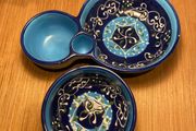 Hand painted dipping bowls