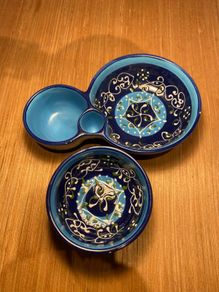 Hand painted dipping bowls