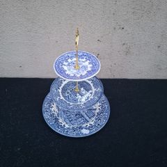 Blue cake stand postage possible