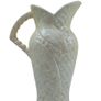 Price Bros Vintage mid-century jug vase cream leaf pattern made in England Image 5