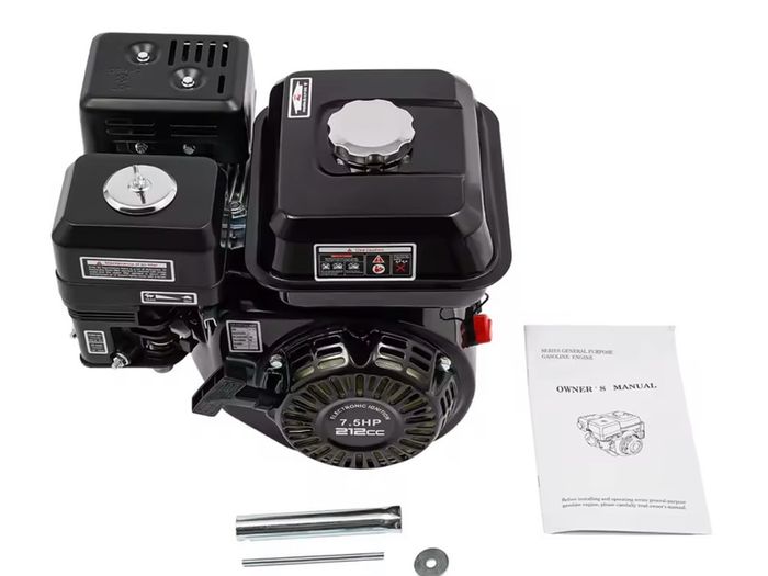 7.5 HP Petrol engine, 20mm Shaft OHV Pull Start Air Cooled Petrol Engine for Generator Water Pump Go-Kart