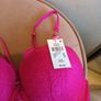 34B cerise lace bra Image 2