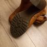 Women's Brown Leather Ankle Boots with Faux Fur Cuff Image 4