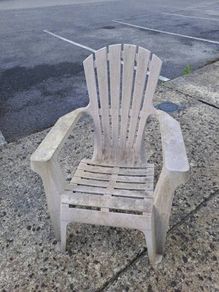 Plastic garden chair