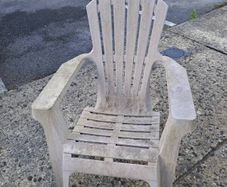 Plastic garden chair